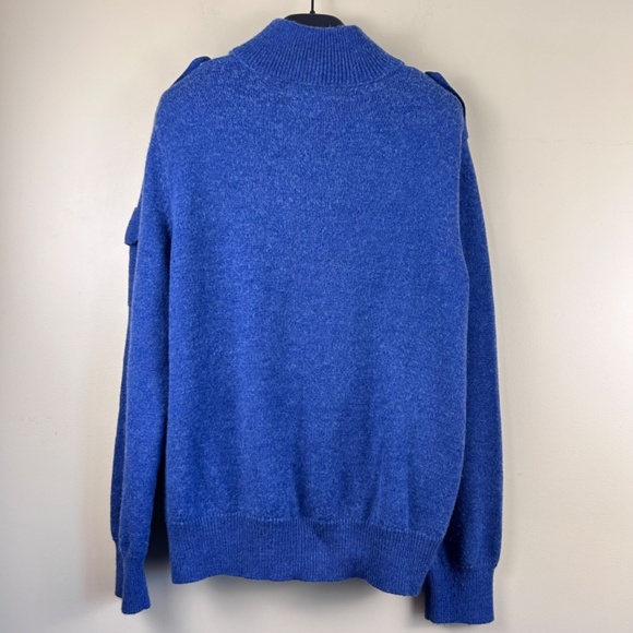 Banana Republic Men’s wool blend sweater blue Italian yarn size large - Picture 5 of 8